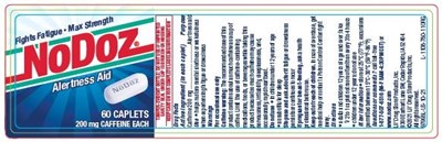 97996L NoDoz 60ct_paint.jpg Label - 97996L NoDoz 60ct paint